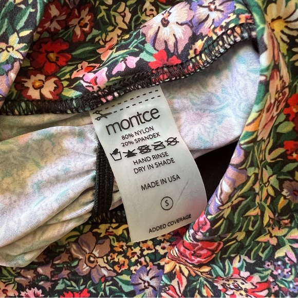 Montce Floral High Waist Cheeky Bikini Bottoms - Picture 3 of 4